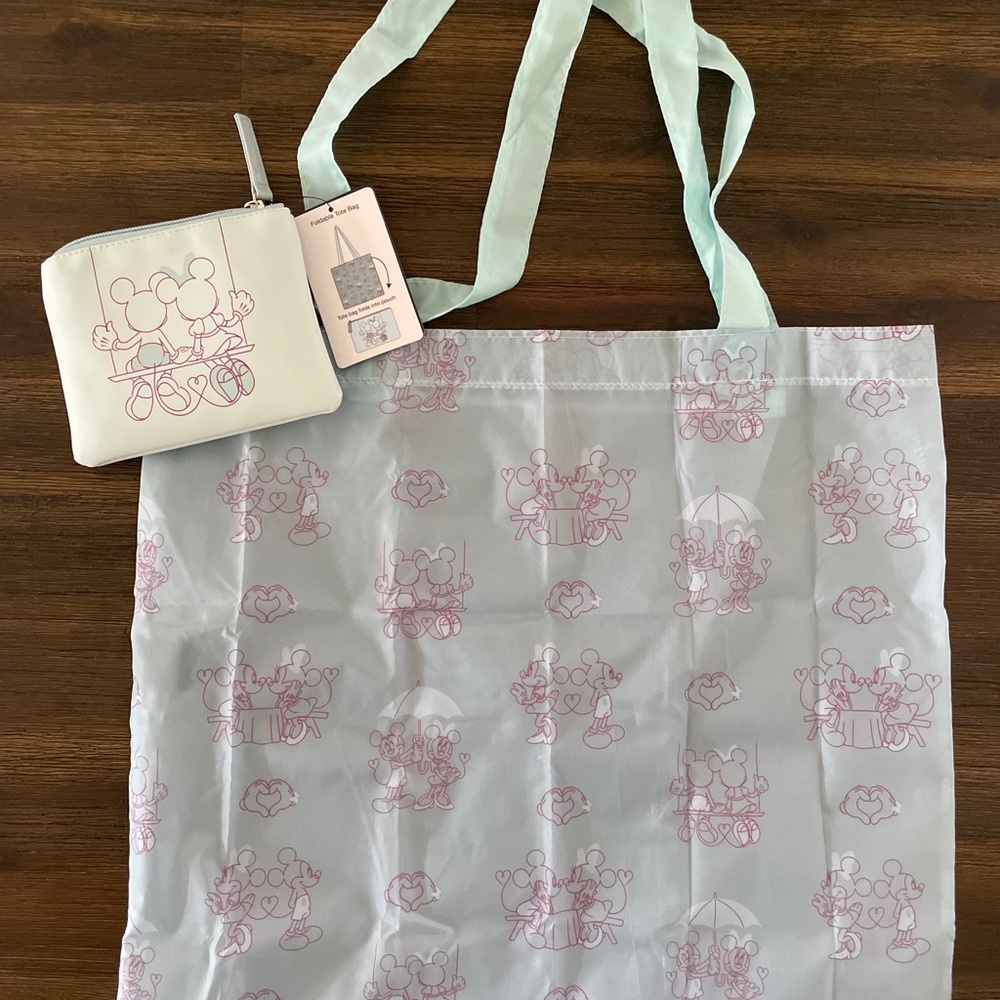 Disney Loungefly Mickey & Minnie Coin Purse Tote - Picture 7 of 11